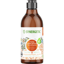 Гель для душа 380 мл SYNERGETIC, Карамельное яблоко и ваниль