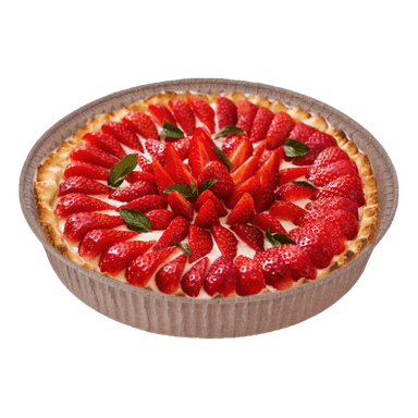 Форма бумажная одноразовая для выпечки, под пирог Пай С90-21Р/ D100,d90,h21 коричневая