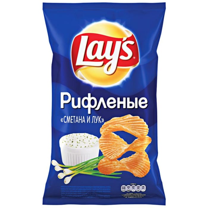 Чипсы "LAYS" 140 г ассортимент, Сметана/Лук 