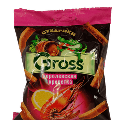 Сухарики Gross 40 гр., Королевская креветка Сухарики Gross 40 гр., Королевская креветка