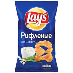 Чипсы "LAYS" 140 г ассортимент, Сметана/Лук Чипсы "LAYS" 140 г ассортимент, Сметана/Лук